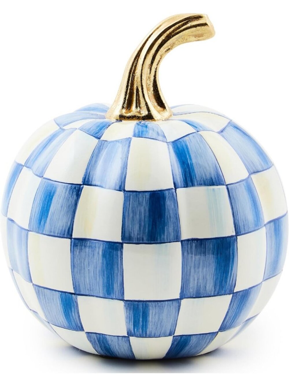Mini Blue and White Pumpkin Decor - Charming Resin Fall Accent for Home